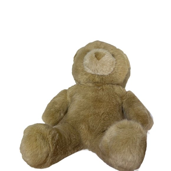 VTG 1997 Build A Bear BAB Workshop Tan Brown 15” Plush Bear Heart Nose Stuffed - Picture 8 of 9